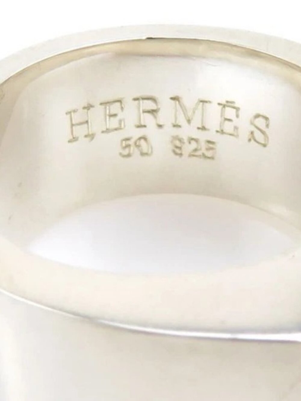 Auth HERMES Ring Silver/Orange Silver 925 - e60488a - Picture 9 of 11
